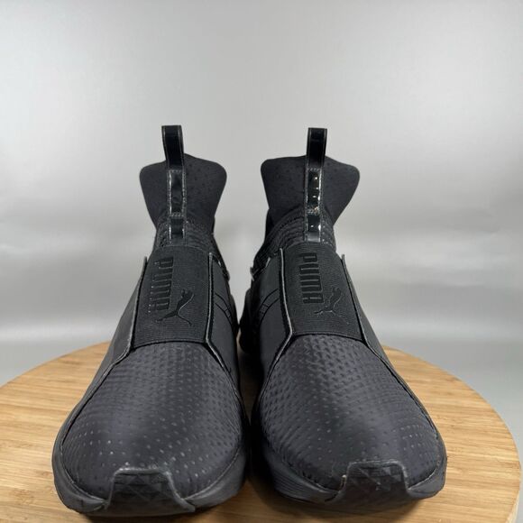 Puma Fierce Core Running Athletic Black Womens 8.5‎ Slip On Shoes Sneakers - Picture 2 of 8